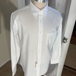 Brooks Brothers REGENT Large White Button-Down Dress Shirt(126)
